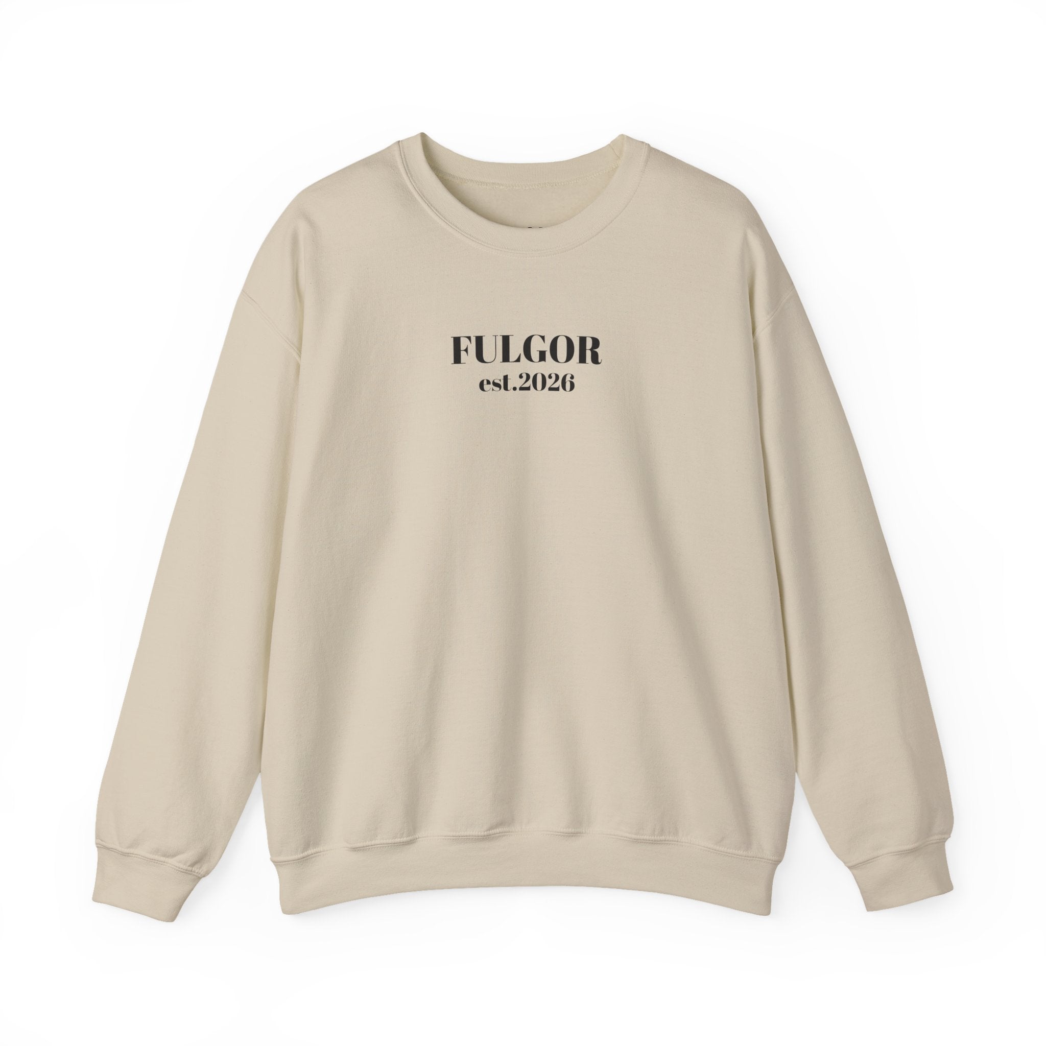 Fulgor Diamond Crewneck Sweatshirt — "Built Different." Graphic Pullover