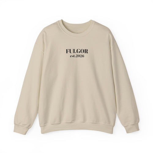 Fulgor Diamond Crewneck Sweatshirt — "Built Different." Graphic Pullover